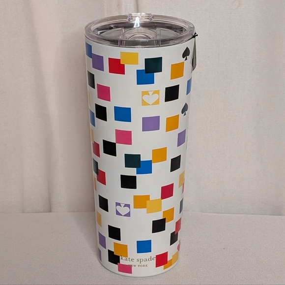 kate spade Other - Kate Spade Scattered Checks Stainless Steel Tumbler NWT